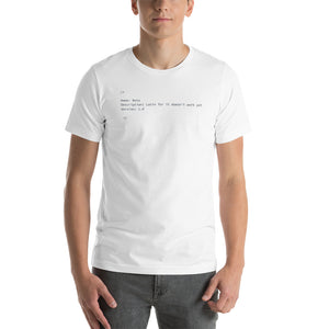 Latin for Beta - White - Software Developer T-Shirt