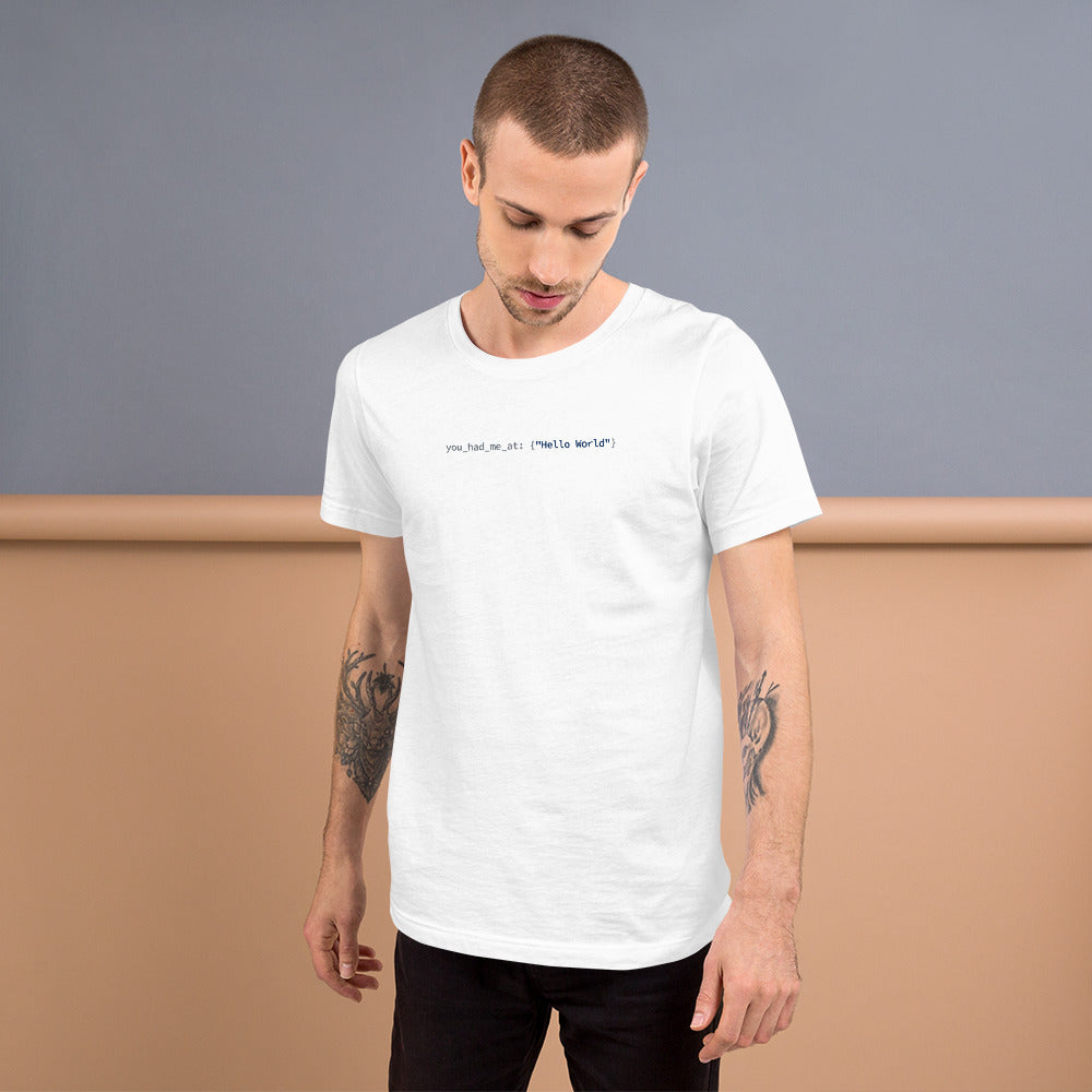 Hello World - White Developer T-Shirt