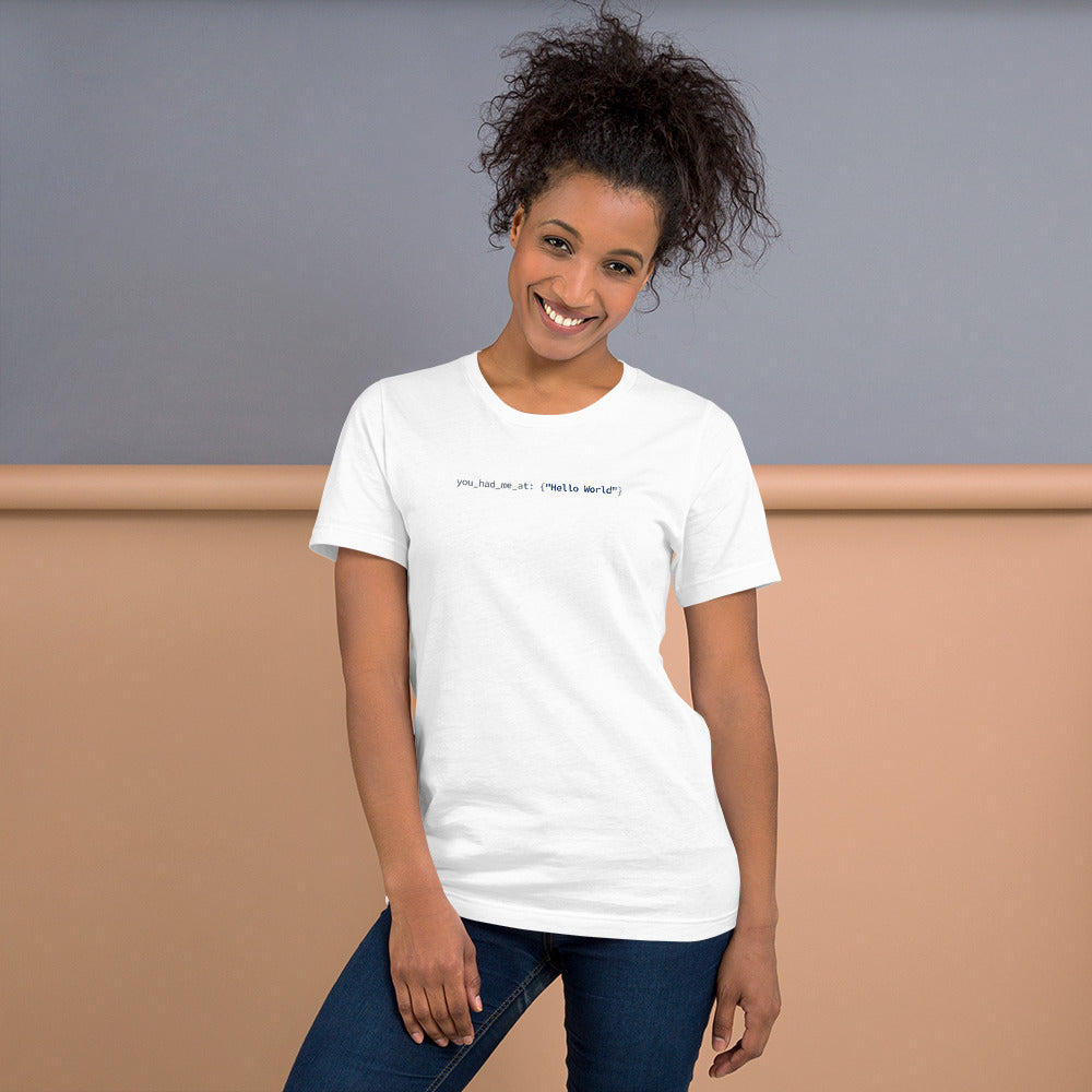 Hello World - White Developer T-Shirt