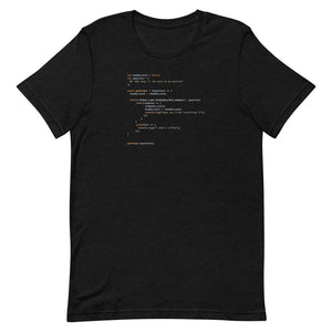 Head Scrathing Questions - Black Software Developer T-Shirt