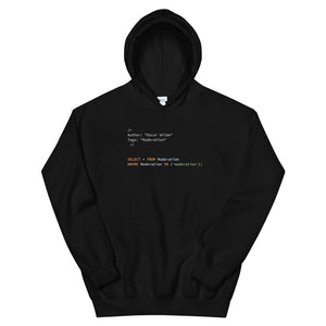 Oscar Wilde - Moderation - Software Developer Black Hoodie