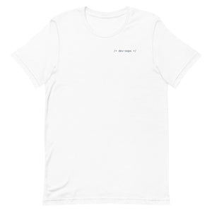 Dev-Oops - White Software Developer T-Shirt