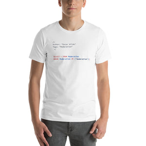 Oscar Wilde - Moderation - White Software Developer T-Shirt