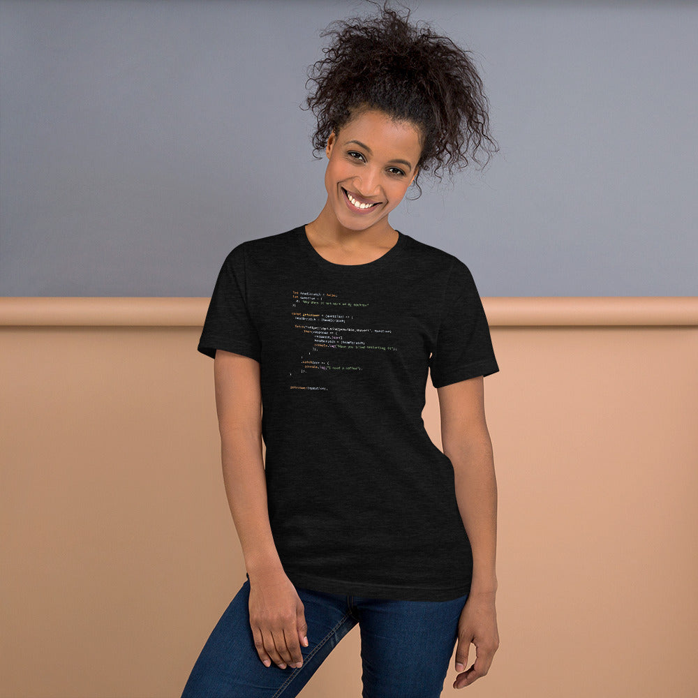 Head Scrathing Questions - Black Software Developer T-Shirt