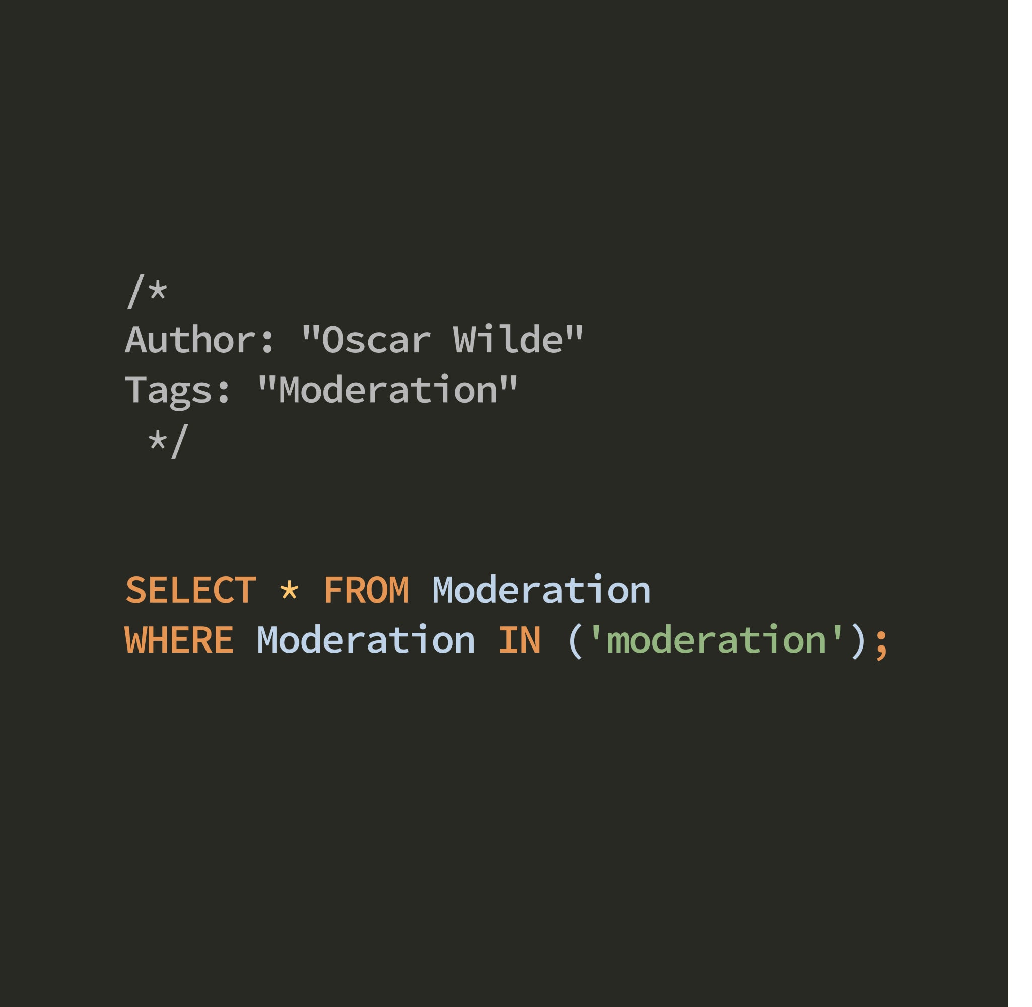 Oscar Wilde - Moderation - Black Software Developer T-Shirt